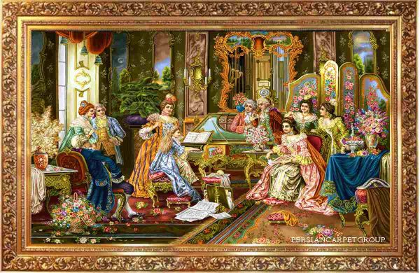 Handmade carpet, Italian painting style