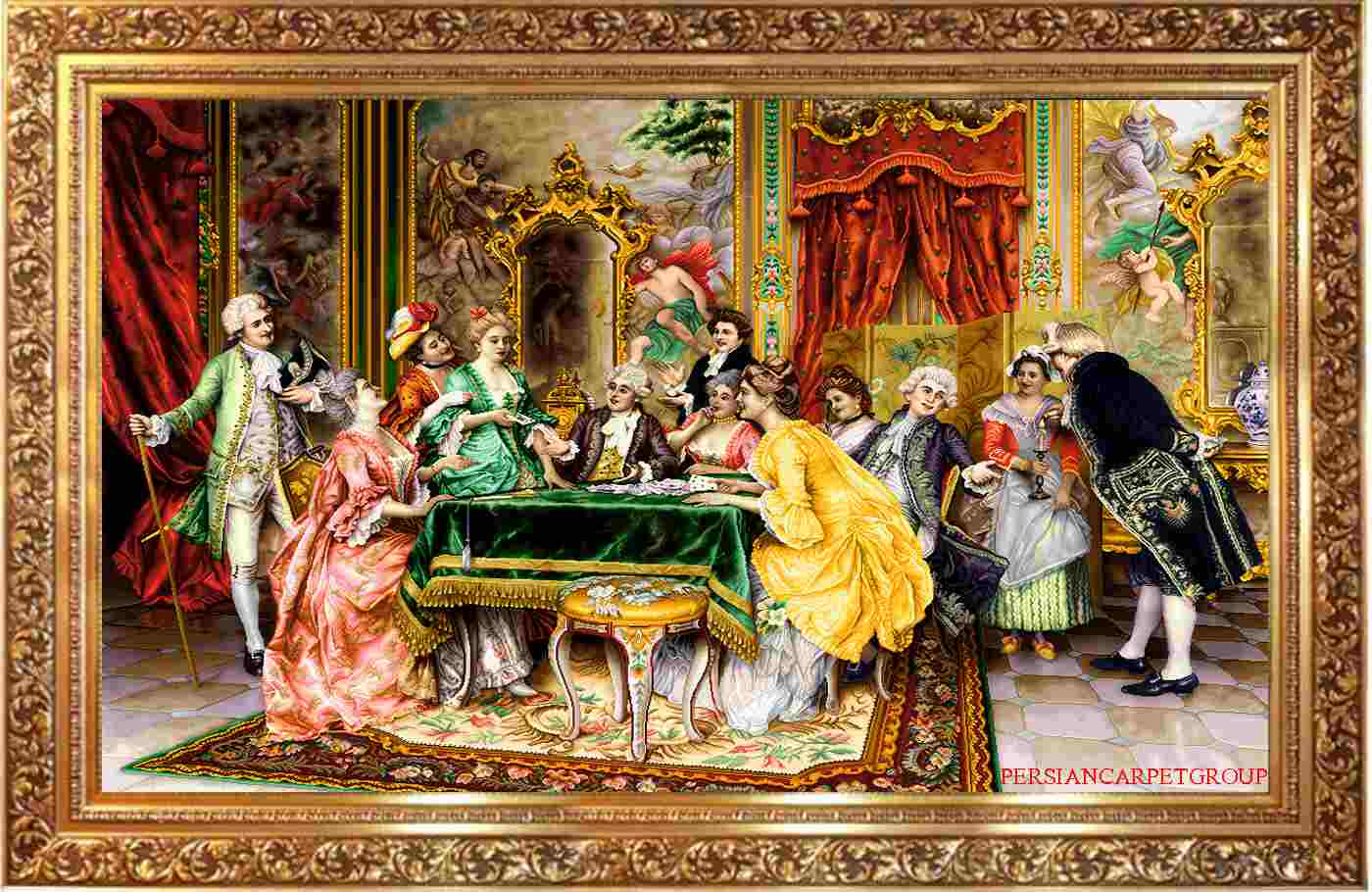 Handmade carpet, Italian painting style