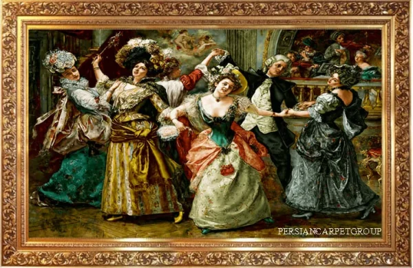 Handmade carpet, Italian painting style